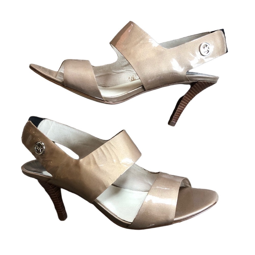 MICHAEL Michael Kors Leather Strappy Heels Size 8.5